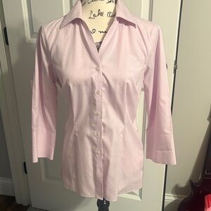 Lands' End Soft Lavender Button-Down Shirt